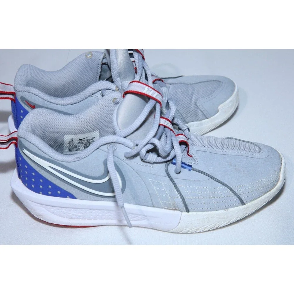Nike GT Cut 3 GS Wolf Grey Astronomy Blue FD7033-004 Sz 7Y Basketball Shoes